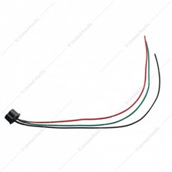 UP34222-3 Contact Female Headlight Pigtail For H4 Halogen Bulb (Bulk)