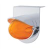 UP34412-Stainless Light Bracket With 9 LED Dual Function Watermelon GloLight & Visor - Amber LED/Amber Lens