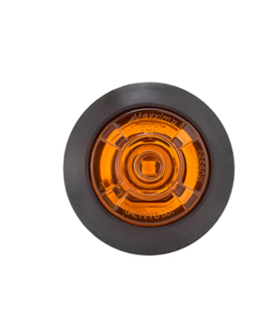 MXM09330Y-XBC   3/4" Round P2/P3/PC2 Amber Clearance Marker, Blunt Cut - Bulk Pack