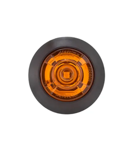 MXM09330Y-XBC   3/4" Round P2/P3/PC2 Amber Clearance Marker, Blunt Cut - Bulk Pack