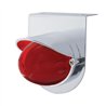 UP34413-Stainless Light Bracket With 9 LED Dual Function Watermelon GloLight & Visor - Red LED/Red Lens