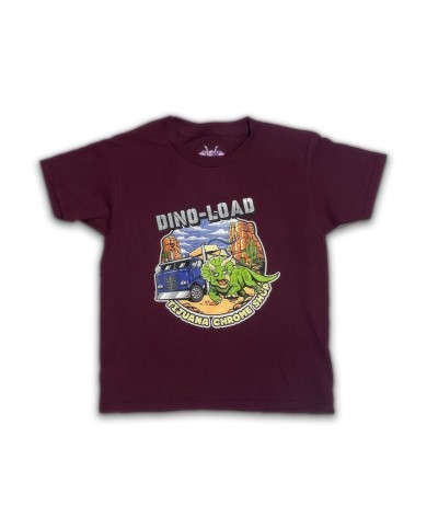 DLKP237-PLAYERA NIÑO GUINDA  DINO-LOAD