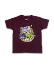 DLKP237-PLAYERA NIÑO GUINDA  DINO-LOAD
