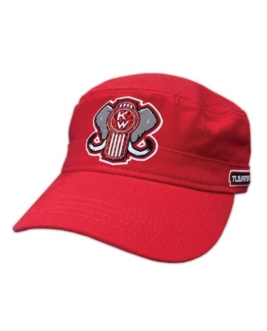 DLKG338-GORRA CUBANA PARCHE GLITTER RED KW