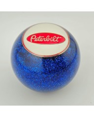 MFC-WPR-B  Glitter Peterbilt Ball Shift Knob with white circle with red oval Peterbilt