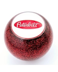 MFC-WPR-B  Glitter Peterbilt Ball Shift Knob with white circle with red oval Peterbilt