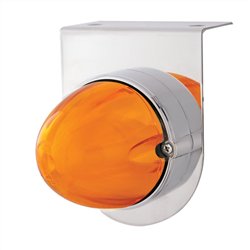 UP34416-Stainless Light Bracket With 9 LED Dual Function Watermelon GloLight - Amber LED/Amber Lens