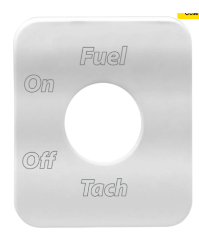 GG68764- Switch Plate Script Fuel