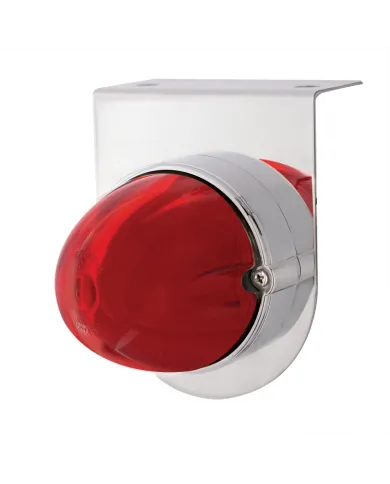 UP34417-Stainless Light Bracket With 9 LED Dual Function Watermelon GloLight - Red LED/Red Lens
