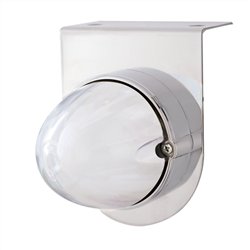 UP34418-Stainless Light Bracket With 9 LED Dual Function Watermelon GloLight - Amber LED/Clear Lens