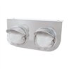 UP34422-SS Light Bracket With 2X 9 LED Dual Function Watermelon GloLight & Visors -Amber LED/ Clear Lens