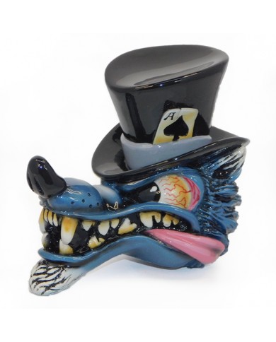VCSVC110 - Wolf in Top Hat - Black