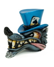 VCSVC111 - Wolf in Top Hat -Electric  Blue