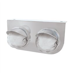 UP34423-SS Light Bracket With 2X 9 LED Dual Function Watermelon GloLight & Visors -Red LED/Clear Lens