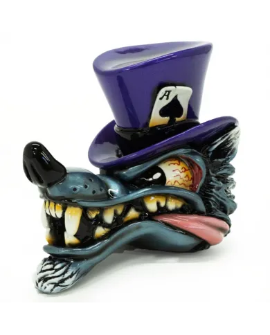 VCSVC114 - Wolf in Top Hat - Purple