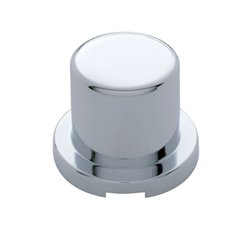 UP10758B-1-1/8" X 1-1/2" Chrome Plastic Flat Top Nut Cover - Push-On (Bulk)