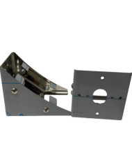 JMLSS-1032 - Stainless Peterbilt Fuel Tank Bracket w/ 1 WM Light Hole
