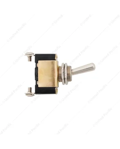 UP40001-2 Pin, 10 Amp - 12V DC On-Off Metal Toggle Switch With 2 Screw Terminals