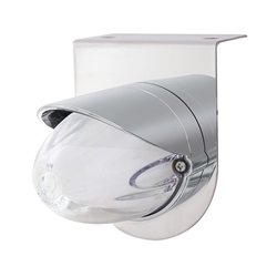 UP34447-SS Bracket With 9 LED Dual Function GloLight Watermelon Grakon 1000 Light & Visor -Amber LED/ Clear Lens