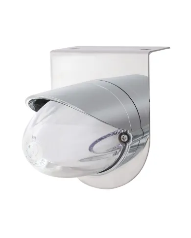 UP34447-SS Bracket With 9 LED Dual Function GloLight Watermelon Grakon 1000 Light & Visor -Amber LED/ Clear Lens