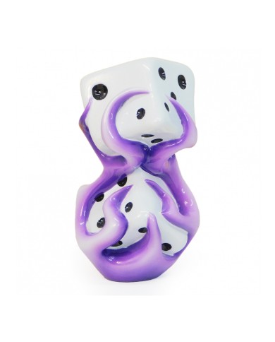 VCSVC017 - Flaming Dice Purple