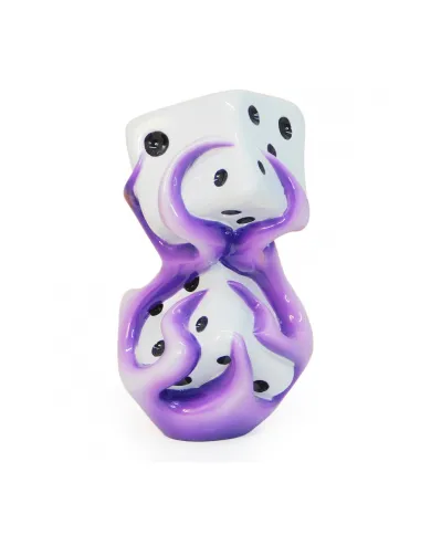 VCSVC017 - Flaming Dice Purple