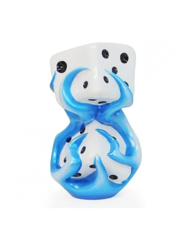 VCSVC016 - Flaming Dice Blue
