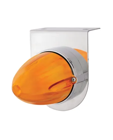 UP34448-SS Bracket With 9 LED Dual Function Watermelon GloLight -Amber LED/Amber Lens