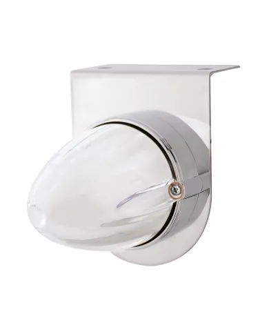 UP34449-SS Bracket With 9 LED Dual Function Watermelon GloLight -Amber LED/Clear Lens