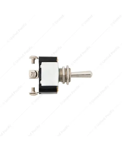 UP40002-3 Pin, 10 Amp - 12V DC On-Off-On Metal Toggle Switch With 3 Screw Terminals