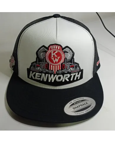 DLKG36-GORRA WHITE PARCHE BORDADO-KENWORTH 36
