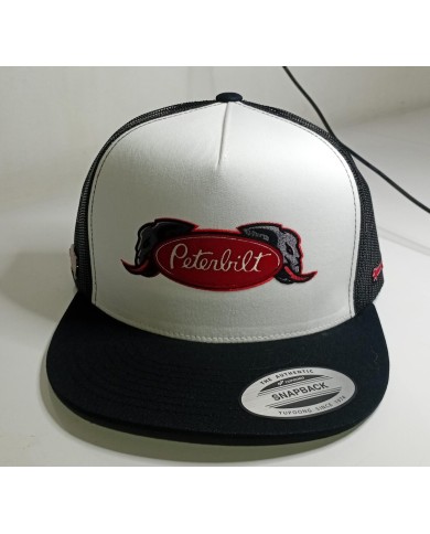 DLKG71- GORRA DE PARCHE PLANCHADO BLACK/WHITE-PETERBILT 71