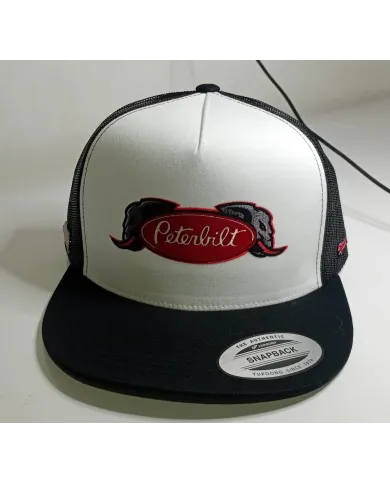 DLKG71- GORRA DE PARCHE PLANCHADO BLACK/WHITE-PETERBILT 71
