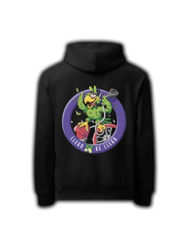 DLKS229- FULL-ZIP HOODIE BLACK PERICO LOCO