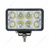UP36507-8 High Power LED Rectangular Work Light With Chrome Reflector