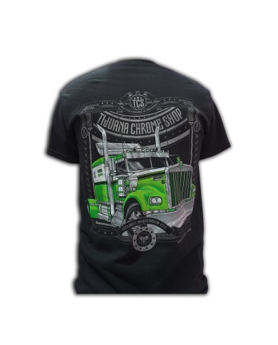 DLKP232-TCS PLAYERA NEGRA KW GREEN W900
