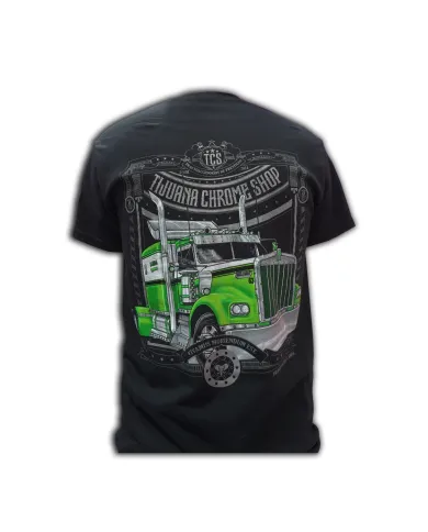 DLKP232-TCS PLAYERA NEGRA KW GREEN W900
