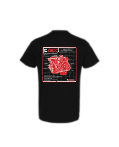 DLKP239- PLAYERA BLACK ISX ENGINE