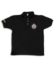 DLKP224- PLAYERA POLO UNISEX 50/50 400 BLACK TCS