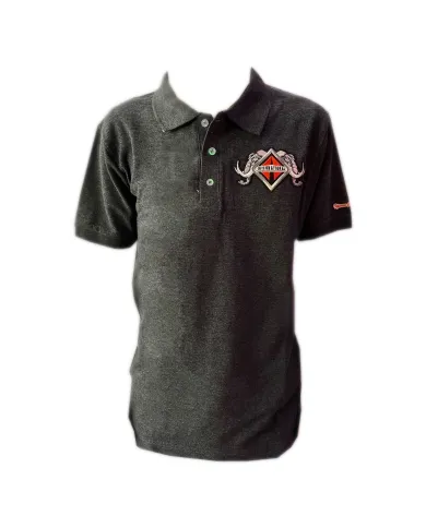 DLKP189-PLAYERA  POLO UNISEX 50/50 400  HEATHER CHARCOAL INT 189