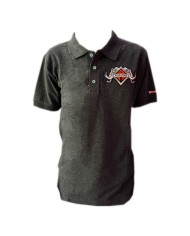 DLKP189-PLAYERA  POLO UNISEX 50/50 400  HEATHER CHARCOAL INT 189