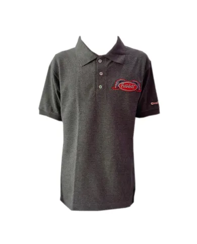 DLKP190- PLAYERA  POLO UNISEX 50/50 400  HEATHER CHARCOAL PB 190