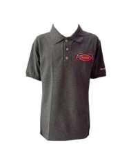 DLKP190- PLAYERA  POLO UNISEX 50/50 400  HEATHER CHARCOAL PB 190