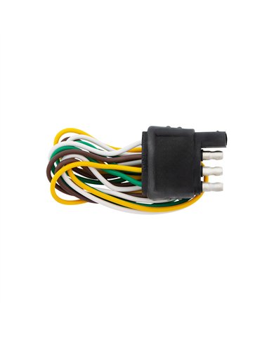 UP98399-4-Way Flat Molded Male Trailer Connector w/ Polarized Plugs, 1 Pc.