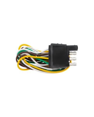 UP98399-4-Way Flat Molded Male Trailer Connector w/ Polarized Plugs, 1 Pc.