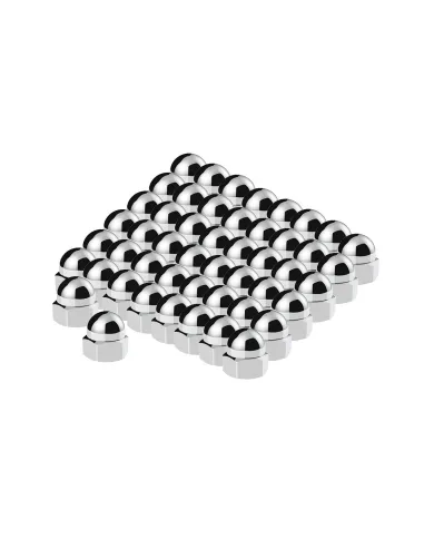 UP10021M50-11/16" x 7/8" Chrome Die-Cast Acorn Nut Cover (50 pcs/Box)