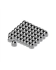 UP10024M50-1/2" X 11/16" Chrome Die-Cast Acorn Nut Cover (50 pcs/Box)