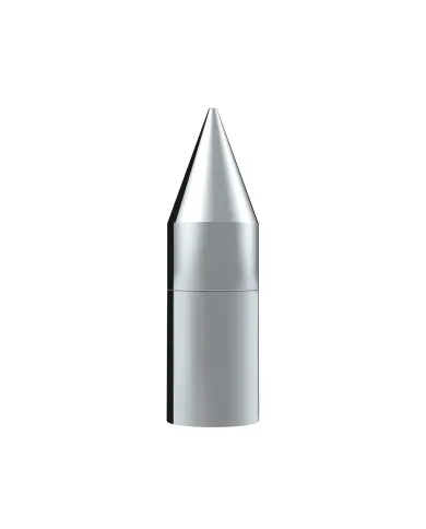 UP10372B-33mm X 7-1/8" Chrome Plastic Tall Spike Nut Cover - Thread-On (Bulk)