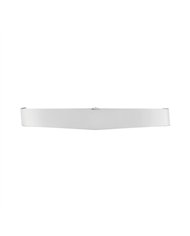 UP10460-14-3/4" Wide Stainless Steel Visor For Dual 4" X 6" Headlight, Smooth Style