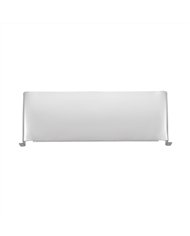 UP10470-Stainless Steel Visor For 4" X 6" Rectangular Headlight, Curved Top Style